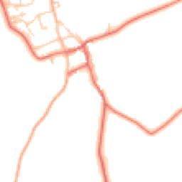 Daytime road noise heatmap for NE66 3UR