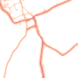 Daytime road noise heatmap for NE66 3UT