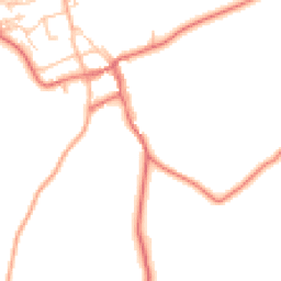 Daytime road noise heatmap for NE66 3UU