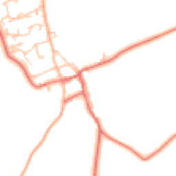 Daytime road noise heatmap for NE66 3UX