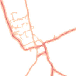 Daytime road noise heatmap for NE66 3XA