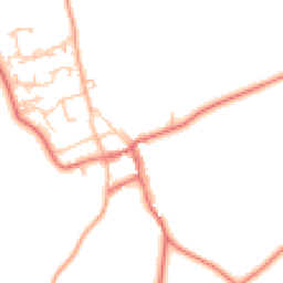 Daytime road noise heatmap for NE66 3XE