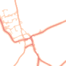 Daytime road noise heatmap for NE66 3XF