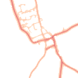 Daytime road noise heatmap for NE66 3XH