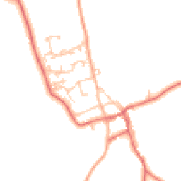 Daytime road noise heatmap for NE66 3XT