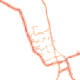 Daytime road noise heatmap for NE66 3XY