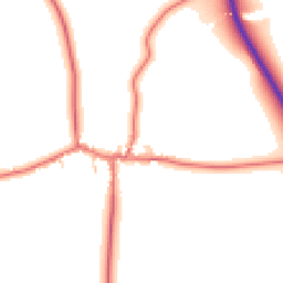Daytime road noise heatmap for NE66 4BL