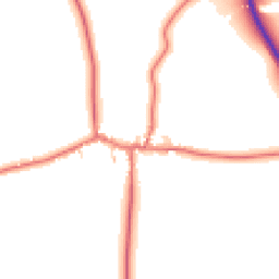 Daytime road noise heatmap for NE66 4BW