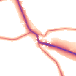 Daytime road noise heatmap for NE66 4HL