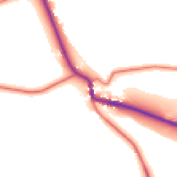 Daytime road noise heatmap for NE66 4HN