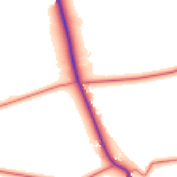 Daytime road noise heatmap for NE66 4HQ