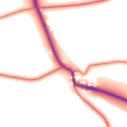 Daytime road noise heatmap for NE66 4HS