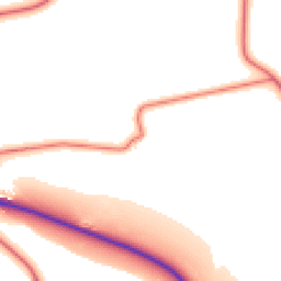 Daytime road noise heatmap for NE66 4JA