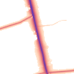 Daytime road noise heatmap for NE66 4JB
