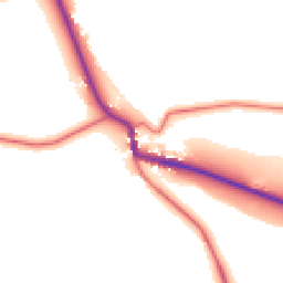 Daytime road noise heatmap for NE66 4JW