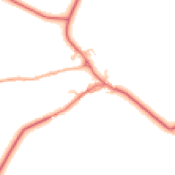 Daytime road noise heatmap for NE66 4RD