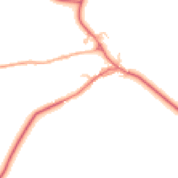Daytime road noise heatmap for NE66 4RE