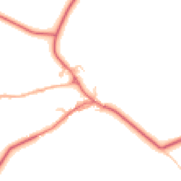 Daytime road noise heatmap for NE66 4RH