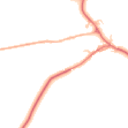 Daytime road noise heatmap for NE66 4SN