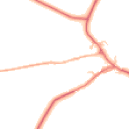 Daytime road noise heatmap for NE66 4UP