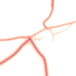Daytime road noise heatmap for NE66 5PA