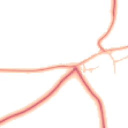 Daytime road noise heatmap for NE66 5PN