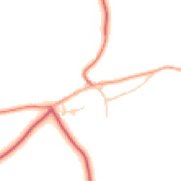 Daytime road noise heatmap for NE66 5PT