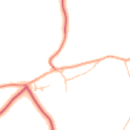Daytime road noise heatmap for NE66 5PU