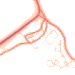 Daytime road noise heatmap for NE67 5AJ