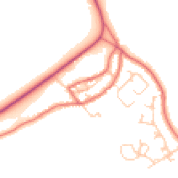 Daytime road noise heatmap for NE67 5AS