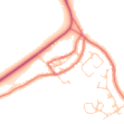 Daytime road noise heatmap for NE67 5AW