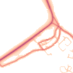 Daytime road noise heatmap for NE67 5AZ