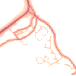 Daytime road noise heatmap for NE67 5BP