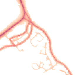 Daytime road noise heatmap for NE67 5BS