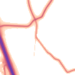 Daytime road noise heatmap for NE67 5DX