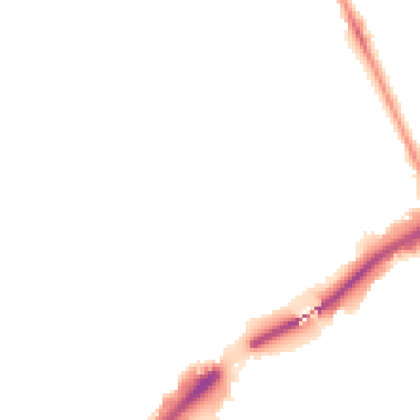 Night-time road noise heatmap for NE7 7BQ