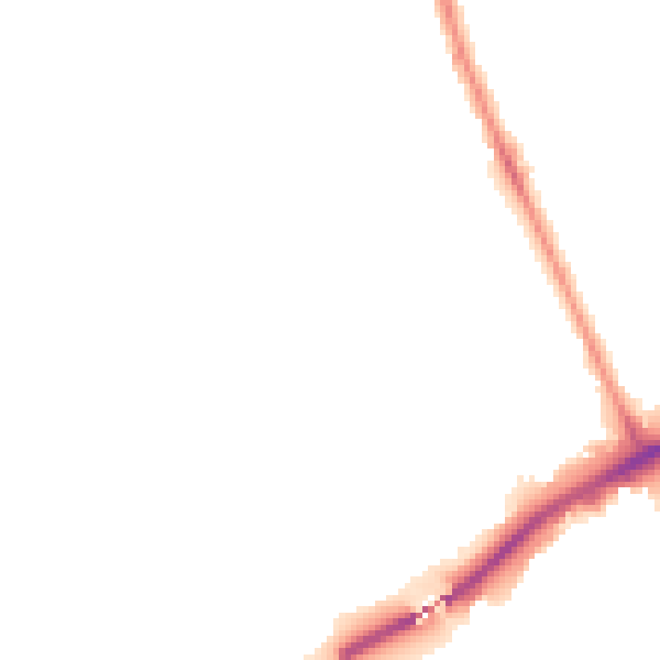 Night-time road noise heatmap for NE7 7DH