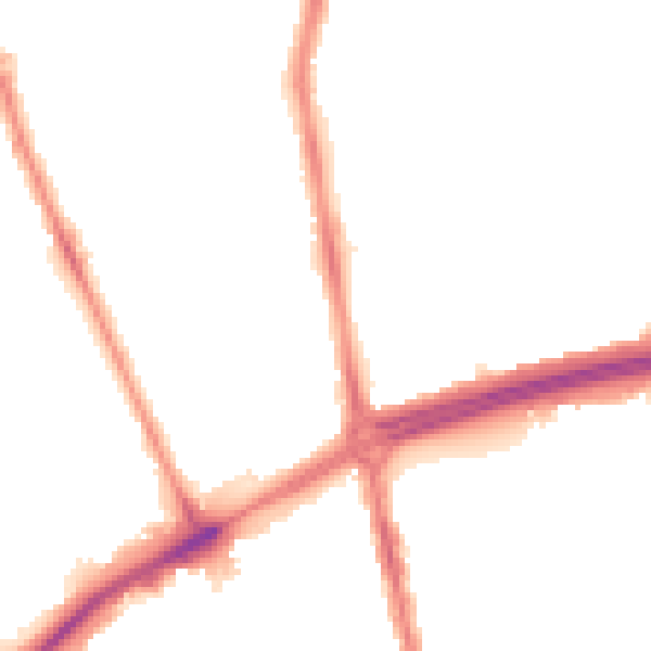 Night-time road noise heatmap for NE7 7DS