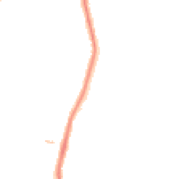 Night-time road noise heatmap for NE7 7DY