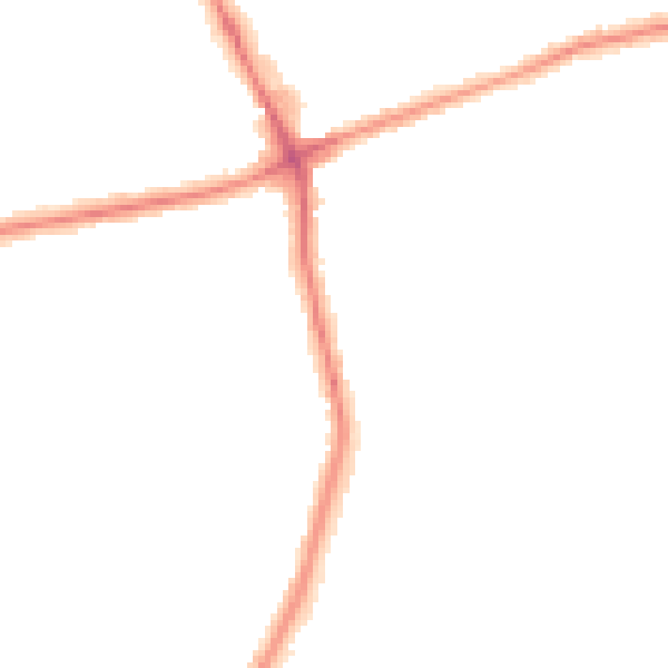 Night-time road noise heatmap for NE7 7EA