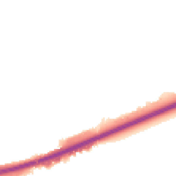 Night-time road noise heatmap for NE7 7FF