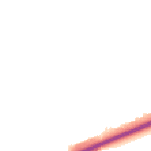 Night-time road noise heatmap for NE7 7GL