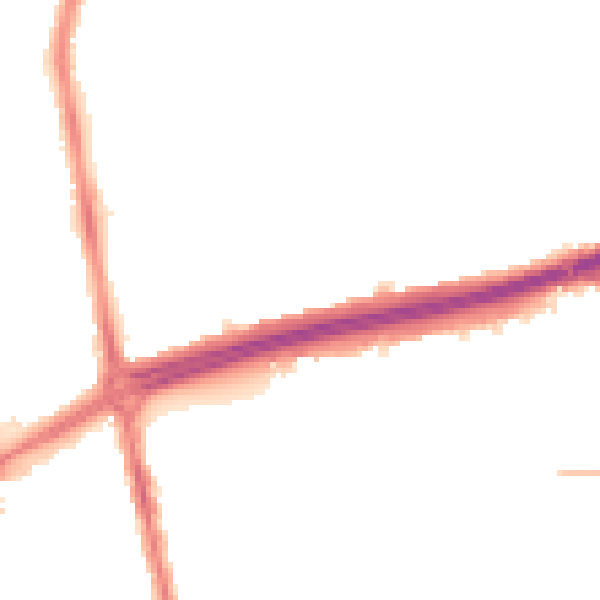 Night-time road noise heatmap for NE7 7JR