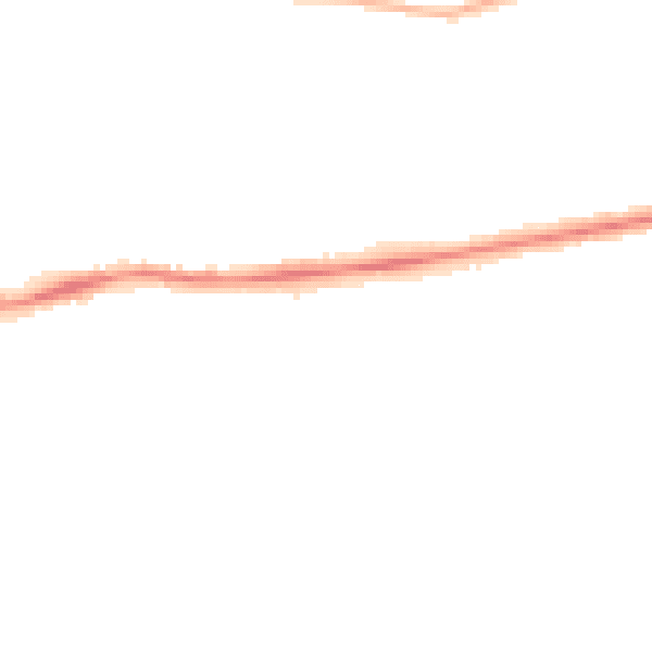 Night-time road noise heatmap for NE7 7NW
