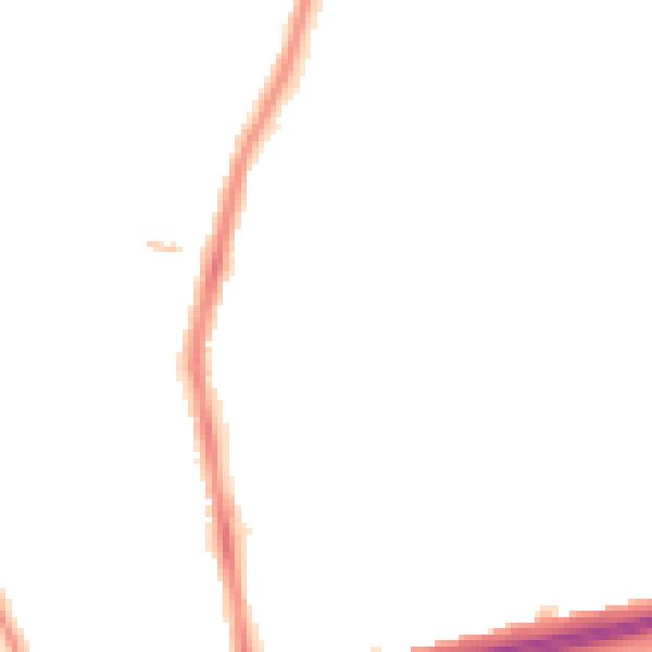Night-time road noise heatmap for NE7 7PZ