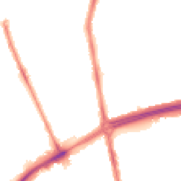 Night-time road noise heatmap for NE7 7RL