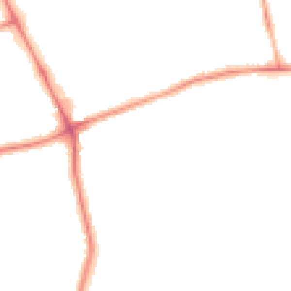 Night-time road noise heatmap for NE7 7UL