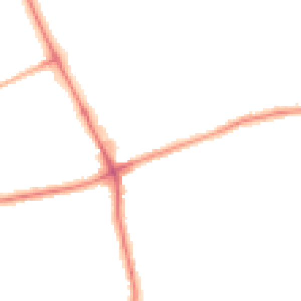 Night-time road noise heatmap for NE7 7UU