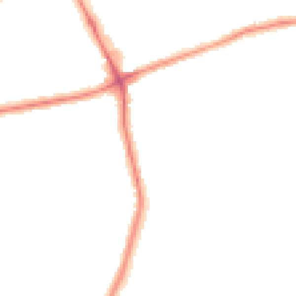 Night-time road noise heatmap for NE7 7XJ