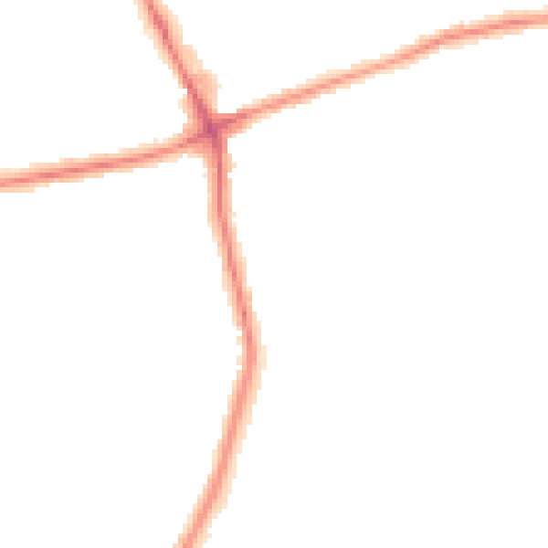 Night-time road noise heatmap for NE7 7XQ